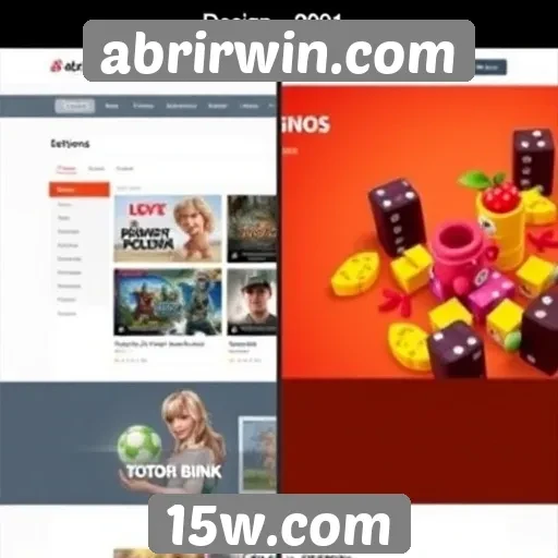 Evolução do design do site abrirwin.com