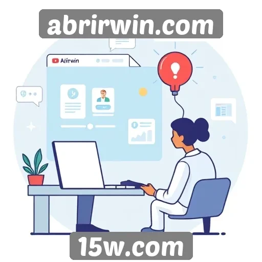 experiência do usuário em abrirwin.com
